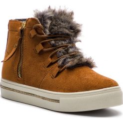 Sneakersy XTI - 48551 Camel. Pomarańczowe półbuty damskie Xti, na co dzień, bez wzorów, ze skóry ekologicznej, bez obcasa, bez zapięcia. W wyprzedaży za 179,00 zł.