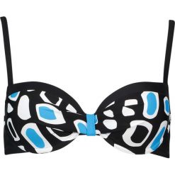 Biustonosz bikini "Livorno" w kolorze czarno-niebieskim. Niebieskie stroje kąpielowe dwuczęściowe damskie marki Lisca. W wyprzedaży za 86,95 zł.