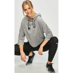 Reebok - Bluza. Szare bluzy damskie Reebok, s, bez wzorów, z bawełny, bez rękawów, z kapturem. W wyprzedaży za 159,90 zł.