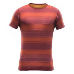 Devold Koszulka Termoaktywna Z Krótkim Rękawem Breeze T-Shirt Syrah Stripe Xxl. Brązowe koszulki sportowe męskie marki Devold, na zimę, xxl, z wełny. W wyprzedaży za 199,00 zł.