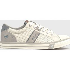 Mustang - Buty. Pomarańczowe buty sportowe męskie Mustang, ze skóry, na sznurówki. W wyprzedaży za 169,90 zł.