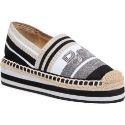 Espadryle BALDININI - 098250XVARI000000XXX Nero. Czarne espadryle damskie Baldinini, bez wzorów, ze skóry, bez obcasa, na obcasie. W wyprzedaży za 659,00 zł.