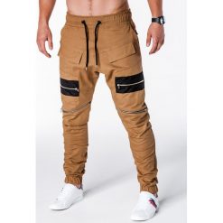 Joggery męskie: SPODNIE MĘSKIE JOGGERY P708 – RUDE
