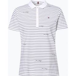 Tommy Hilfiger - Damska koszulka polo, biały. Białe koszulki damskie m, eleganckie, polo. Za 279,95 zł.