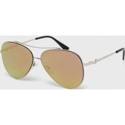 Guess Jeans - Okulary GF0301. Żółte okulary przeciwsłoneczne męskie marki Guess Jeans, z jeansu. W wyprzedaży za 169,90 zł.