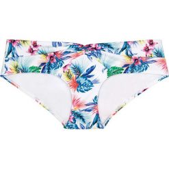 Stroje dwuczęściowe damskie: Figi bikini „Fiji” w kolorze białym ze wzorem