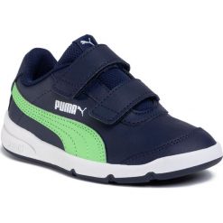 Sneakersy PUMA - Stepfleex 2 Sl Ve V Ps 192522 17 Peacoat/Summer Green/White. Niebieskie trampki chłopięce Puma, bez wzorów, ze skóry ekologicznej, na rzepy. Za 169,99 zł.