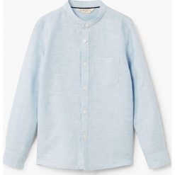 Mango Kids - Koszula dziecięca Albert 104-164 cm. Szare koszule męskie marki Mango Kids, z bawełny, ze stójką, z długim rękawem. W wyprzedaży za 39,90 zł.