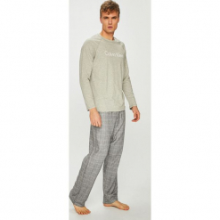 Calvin Klein Underwear - Piżama. Szare piżamy męskie Calvin Klein Underwear, l, z nadrukiem, z bawełny. Za 329,90 zł.