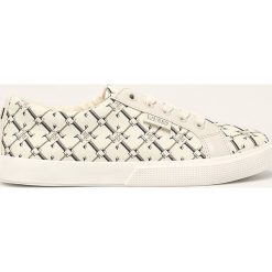 Lauren Ralph Lauren - Buty. Białe buty sportowe damskie Lauren Ralph Lauren, ze skóry ekologicznej. Za 339,90 zł.
