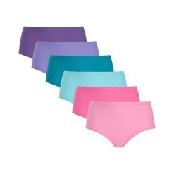 Cellbes Figi 6 Pack zielony Fioletowy różowy female zielony/fioletowy/różowy 46/48. Różowe majtki damskie Cellbes, z bawełny. Za 175,00 zł.