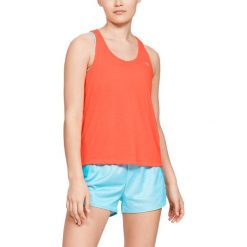 Under Armour Podkoszulek Pomarańczowy. Pomarańczowe podkoszulki damskie Under Armour, l, bez wzorów, z poliesteru, bez kołnierzyka, bez rękawów. Za 137,95 zł.