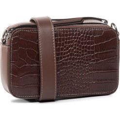 Torebka CREOLE - K10707 Brązowy Wąż. Pomarańczowe listonoszki damskie Creole, bez wzorów, ze skóry, bez dodatków. Za 219,00 zł.