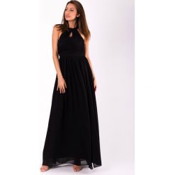 EVA & LOLA SUKIENKA CZARNY 51009-5. Czarne sukienki damskie EVA&LOLA, s, bez wzorów, bez kołnierzyka, bez rękawów. Za 206,03 zł.