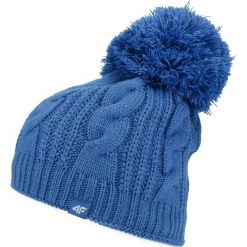 Czapka damska CAD001 - denim. Szare czapki damskie marki 4f, bez wzorów, z denimu. W wyprzedaży za 24,99 zł.