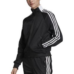 ADIDAS ID 3-STRIPES SNAP TRACK TOP > DZ8659. Topy damskie Adidas, l, bez wzorów, z bawełny, bez kołnierzyka. Za 239,99 zł.