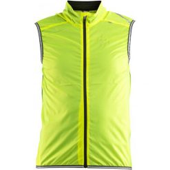 Craft Kamizelka Rowerowa Lithe Yellow Xl. Żółte kurtki sportowe męskie Craft, xl, bez wzorów, bez kaptura. W wyprzedaży za 209,00 zł.