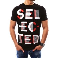 T-shirty męskie z nadrukiem: T-shirt męski z nadrukiem czarny (rx2290)