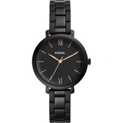 Zegarek FOSSIL - Jacqueline ES4511 Black/Black. Czarne zegarki damskie marki Fossil, ze stali. Za 669,00 zł.