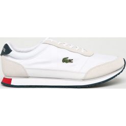 Lacoste - Buty Partner. Białe buty sportowe męskie marki Lacoste, ze skóry, na sznurówki. Za 399,90 zł.