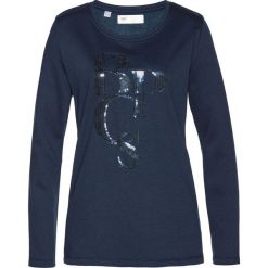 Bluza dresowa bonprix ciemnoniebieski. Niebieskie bluzy damskie bonprix, z dresówki. Za 69,99 zł.