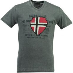 Geographical Norway Męska Koszulka Jovka L Ciemny Szary. Szare koszulki męskie marki Geographical Norway, m, z nadrukiem. Za 89,00 zł.