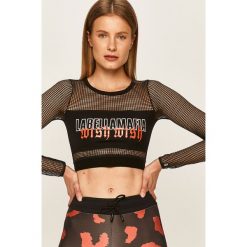 LaBellaMafia - Longsleeve. Czarne topy damskie LABELLAMAFIA, l, z nadrukiem, z elastanu, z okrągłym kołnierzem. Za 159,90 zł.