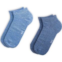 Zestaw 2 par niskich skarpet unisex CAMEL ACTIVE - 6480 Paris Blue 529. Niebieskie skarpetki damskie marki Camel Active, bez wzorów, z elastanu. Za 35,00 zł.