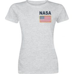 Bluzki asymetryczne: NASA NASA Crew Koszulka damska odcienie szarego