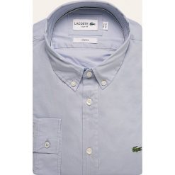 Lacoste - Koszula. Białe koszule męskie Lacoste, z aplikacjami, z elastanu, eleganckie, button down, z długim rękawem. W wyprzedaży za 339,90 zł.