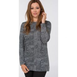 Bluzy damskie: Bluza z monochromatycznym wzorem