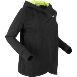 Bluza rozpinana, długi rękaw, z kolekcji Maite Kelly bonprix czarny melanż. Czarne bluzy rozpinane damskie bonprix, melanż, z długim rękawem, długie. Za 109,99 zł.