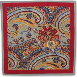 Stylowa Poszetka Męska CHATTIER - Multikolorowa w Orientalny Wzór POSZCH0262. Poszetki męskie Chattier, bez wzorów, z materiału, eleganckie. Za 27,00 zł.