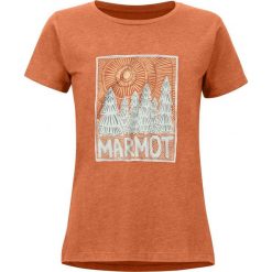 Marmot koszulka damska Woodblock Tee SS (46470) S pomarańczowa. Pomarańczowe bluzki sportowe damskie Marmot, s, bez wzorów, z bawełny, bez kołnierzyka, z krótkim rękawem, krótkie, bez kaptura. Za 175,00 zł.