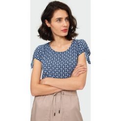Wzorzysta bluzka. Bluzki damskie Greenpoint, bez wzorów, z wiskozy, bez kołnierzyka, bez rękawów. Za 79,99 zł.