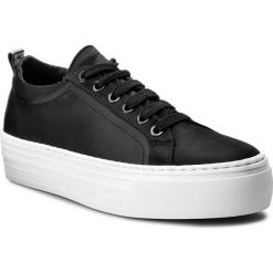 Sneakersy BRONX - 66045-AB BX 425 Black 01. Czarne półbuty damskie marki Bronx, bez wzorów, ze skóry, bez obcasa, na obcasie, bez zapięcia. W wyprzedaży za 189,00 zł.