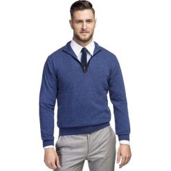 Sweter SILVESTRO SWNR000236. Pomarańczowe swetry męskie Giacomo Conti, na zimę, m, bez wzorów, z wełny, bez kołnierzyka, bez kaptura. Za 299,00 zł.