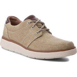 Półbuty CLARKS - Un Abode Form 261325997 Sand Textile. Brązowe półbuty skórzane męskie Clarks. W wyprzedaży za 219,00 zł.