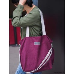 Duża torba shopperka Mili Duo MD1 - burgund. Czerwone torebki klasyczne damskie Pakamera, bez wzorów, na ramię, duże, bez dodatków. Za 179,00 zł.