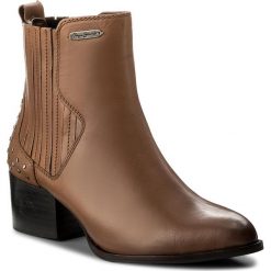 Buty zimowe damskie: Botki PEPE JEANS – Waterloo Stretch PLS50281 Nut Brown 877