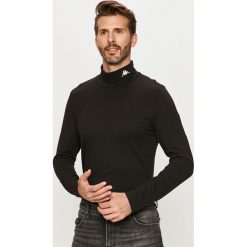 Kappa - Bluza. Czarne bluzy męskie Kappa, s, z aplikacjami, z bawełny, z okrągłym kołnierzem, bez rękawów, bez kaptura. Za 89,90 zł.