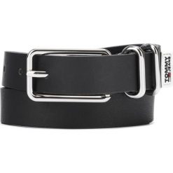 Tommy Hilfiger Pasek Czarny. Czarne paski damskie TOMMY HILFIGER, w paski, z jeansu. Za 175,95 zł.