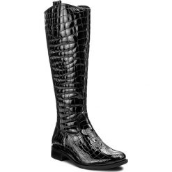 Kozaki GABOR - 71.646.97 Schwarz. Czarne buty zimowe damskie marki Gabor, z materiału. W wyprzedaży za 499,00 zł.