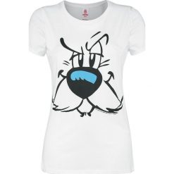 Asterix Idefix - Face Koszulka damska biały (Old White). Białe bluzki z odkrytymi ramionami Asterix, xs, z nadrukiem, z okrągłym kołnierzem. Za 74,90 zł.