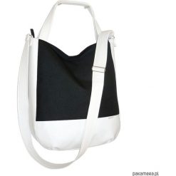Shopper bag damskie: 5696, ankate, duża czarna torba, czarny worek