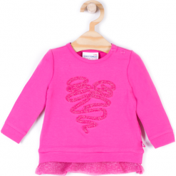 Koszulka. Czerwone bluzki dziewczęce bawełniane SWEET HEART. Za 19,90 zł.