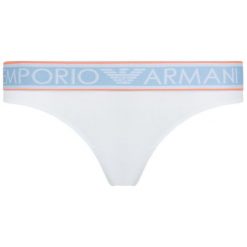 Stringi Emporio Armani Underwear 162468 9P217 00010. Białe stringi damskie Emporio Armani Underwear, m, bez wzorów, z elastanu. W wyprzedaży za 89,00 zł.