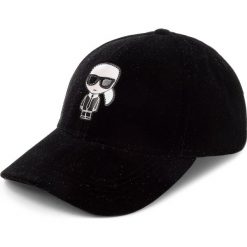 Czapka z daszkiem KARL LAGERFELD - 86KW3411 Black. Czarne czapki z daszkiem damskie marki INOVIK, z elastanu. Za 339,00 zł.