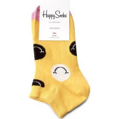 Skarpety Niskie Unisex HAPPY SOCKS - SMI05-2000 Kolorowy Żółty. Żółte skarpetki męskie marki Happy Socks, w kolorowe wzory, z bawełny. Za 24,90 zł.
