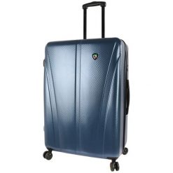 Mia Toro walizka podróżna M1238/3-L niebieski. Niebieskie walizki Mia Toro, bez wzorów, eleganckie. Za 519,00 zł.
